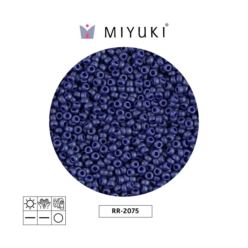 Mostacilla Miyuki rocalla 11/0 RR2075 mate azul x 250g