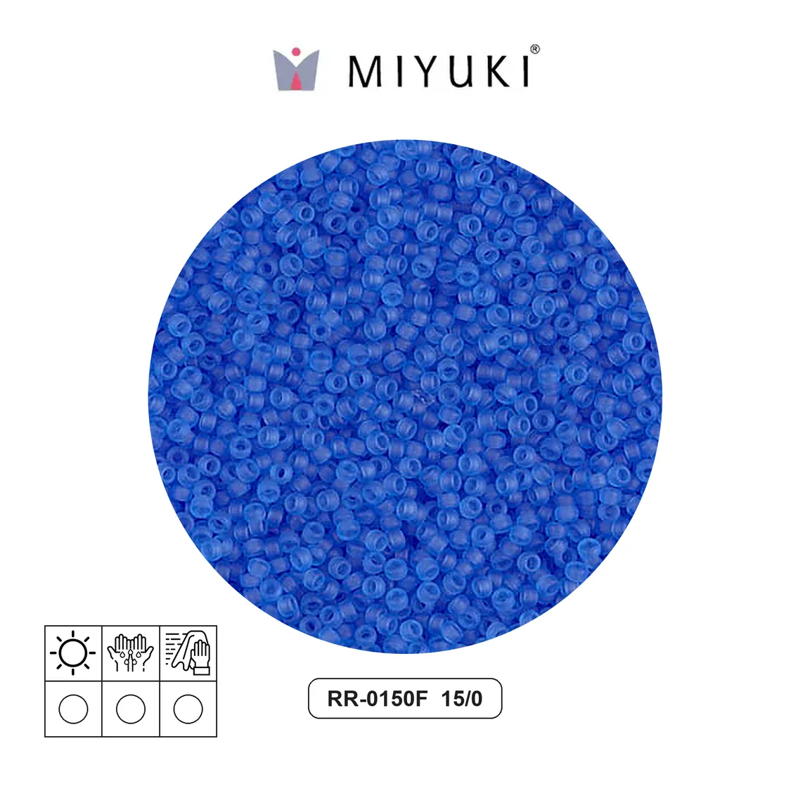 Mostacilla Miyuki rocalla 15/0 RR0150F galvanizado mate dorado Duracoat x 250g