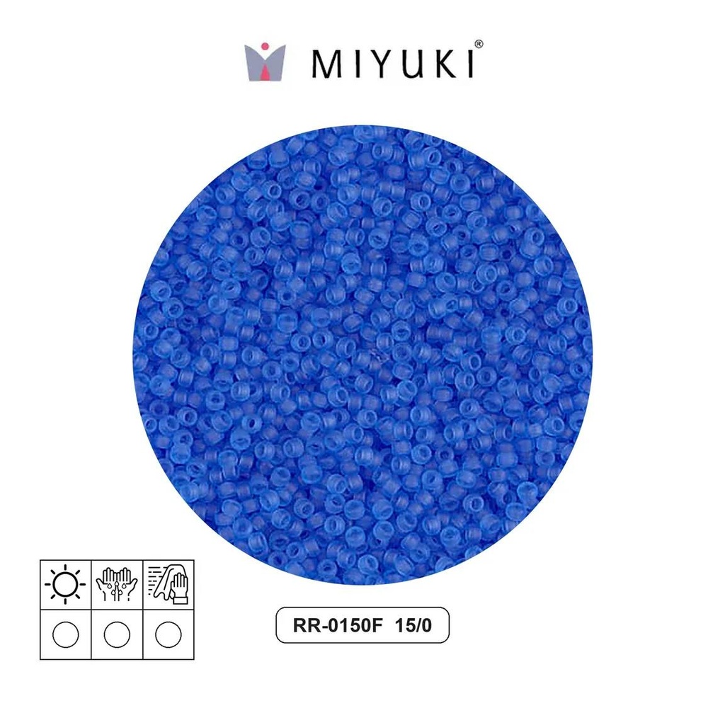 Mostacilla Miyuki rocalla 15/0 RR0150F galvanizado mate dorado Duracoat x 250g