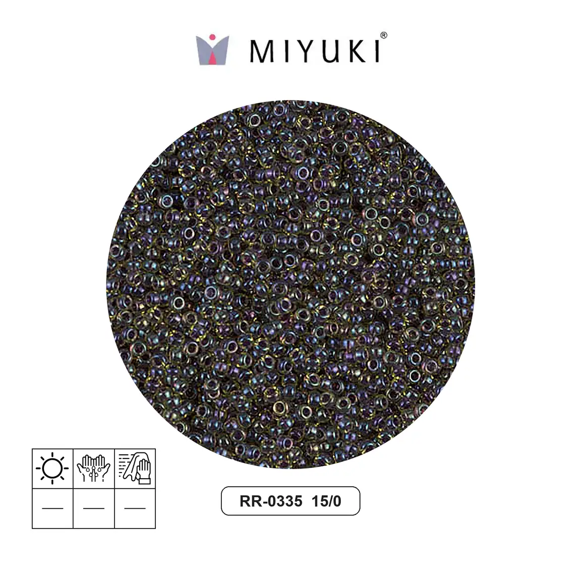 Mostacilla Miyuki rocalla 15/0 RR0335 fucsia forrado x 250g