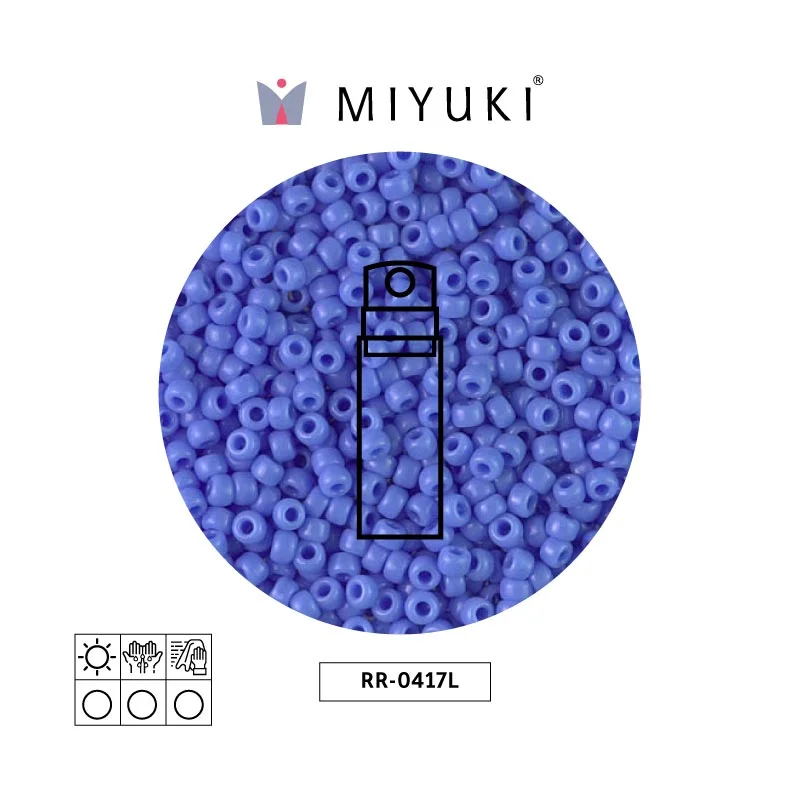 Mostacilla Miyuki rocalla 8/0 RR0417L opaque royal cobalt AB x 10g