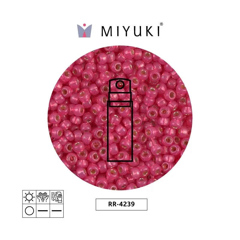 Mostacilla Miyuki rocalla 8/0 RR4239 hibiscus S/L alabaster duracoat x 10g