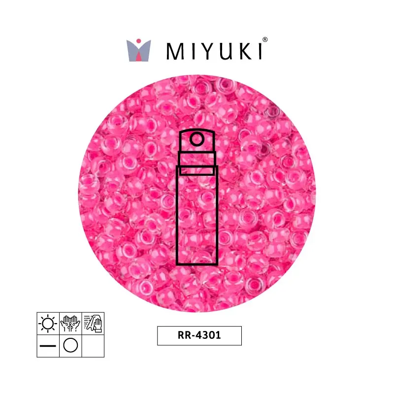 Mostacilla Miyuki rocalla 8/0 RR4301 neon wild strawberry x 10g