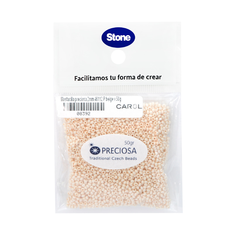 Mostacilla checa preciosa 10/0 46112 P beige x 50g