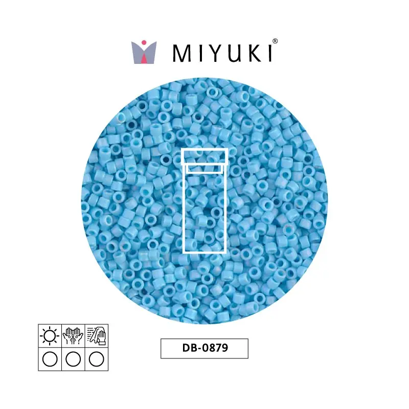 Miyuki delica 11/0 DB0879 cielo azul AB opaco mat x 3g