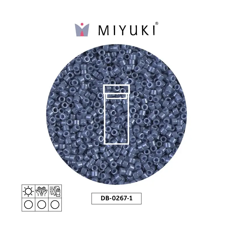 Miyuki delica 11/0 DB0267-1 opaco blueberry brillo x 3g