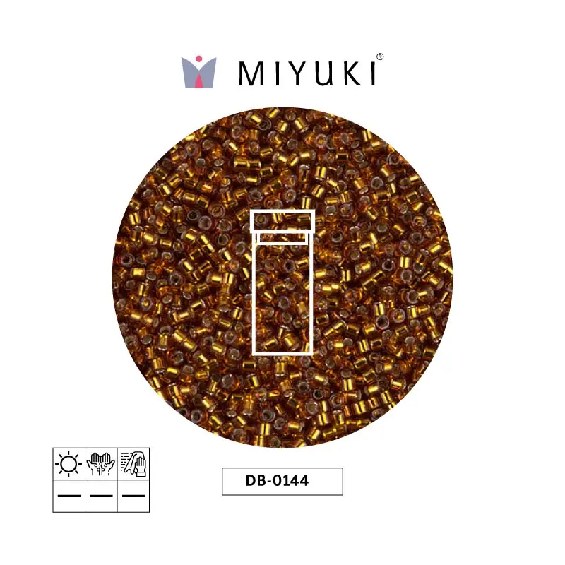 Miyuki delica 11/0 DB0144 silver lined amber x 3gr