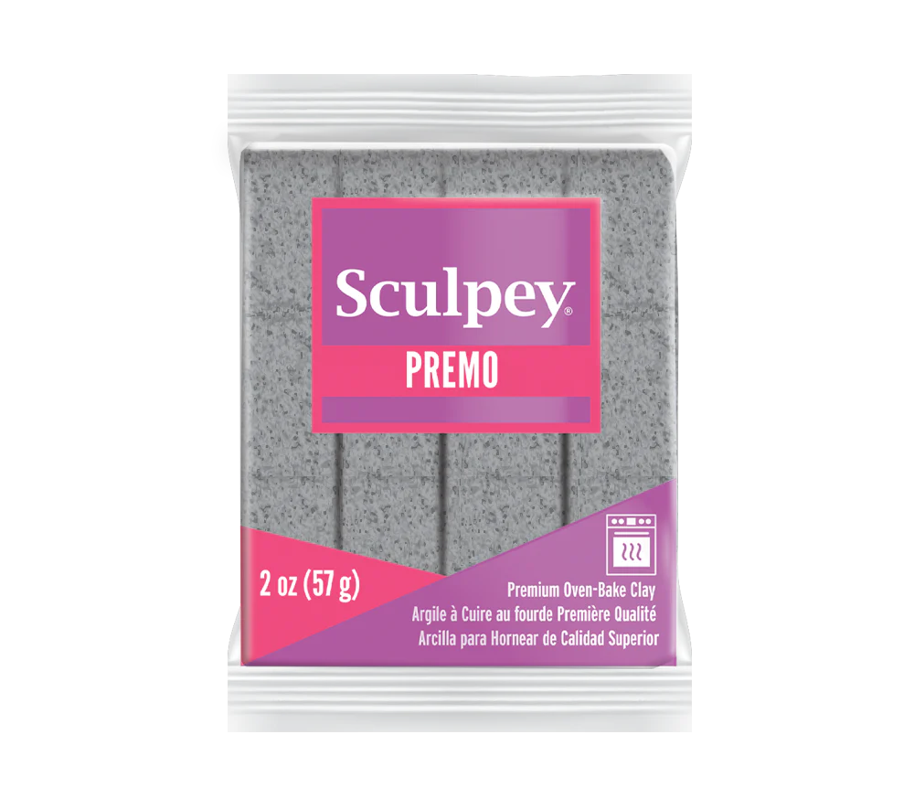 Arcilla polimérica Sculpey Premo Gray Granite x 2 onzas (57g)