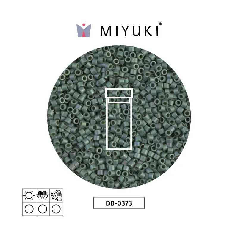 Miyuki delica 11/0 DB0373 matt metalizado und lea x 3g