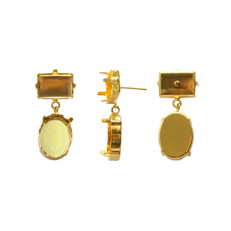 4120CH + 4120CH setting arete 14x10mm + 18x13mm/Golfi x par