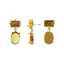 4120CH + 4120CH setting arete 14x10mm + 18x13mm/Golfi x par