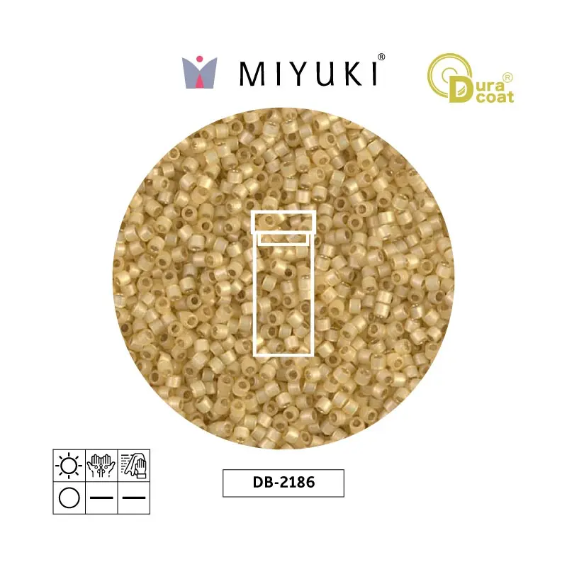 Miyuki delica 11/0 DB2186 Duracoat sil vino x 3g