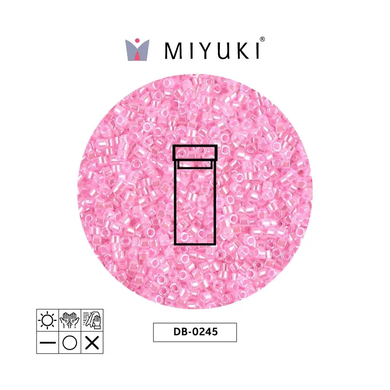 Miyuki delica 11/0 DB0245 rosado ceylon perlado x 3g