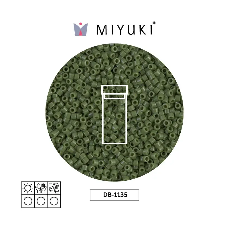 Miyuki delica 11/0 DB1135 opaco verde x 3g