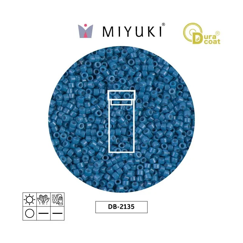 Miyuki delica 11/0 DB2135 opaco juniper azul x 3g
