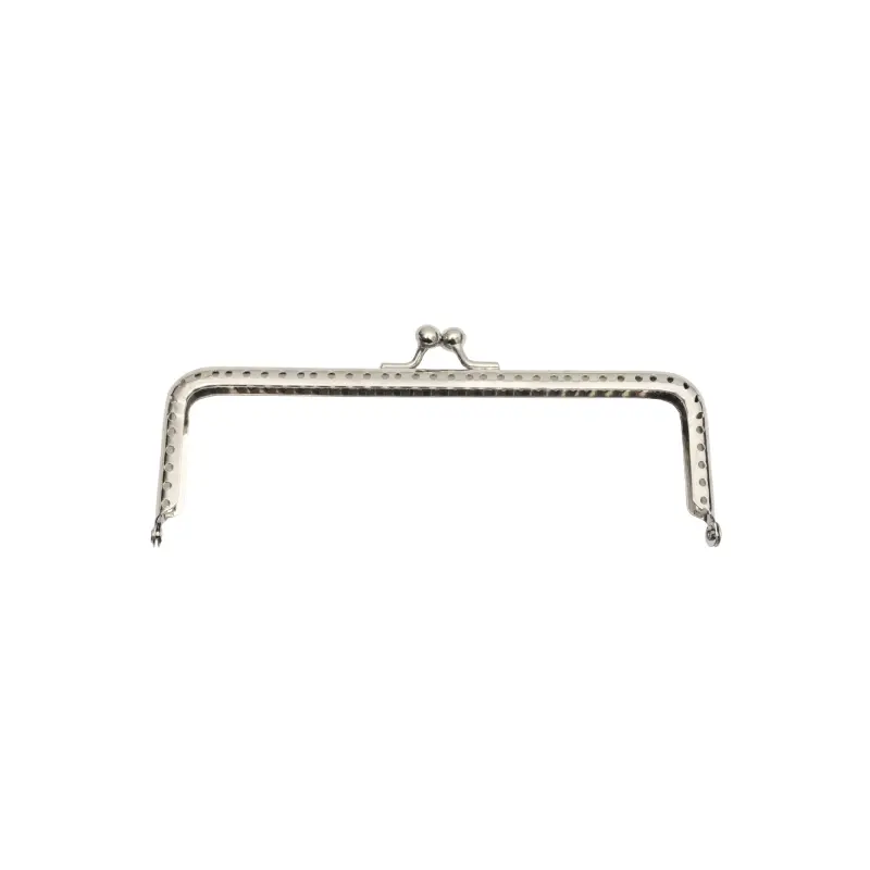 Marco de bolso para tejer niquel 15.5cm x und