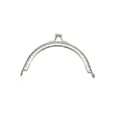 Marco de monedero para tejer niquel liso 10cm x und