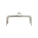 Marco de bolso para tejer niquel 12x4.8cm x und