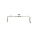 Marco de bolso para tejer niquel 20x5.8cm x und