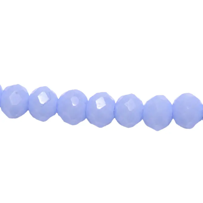 Murano rondela facetada 2mm azul turquesa 54 x 140unds