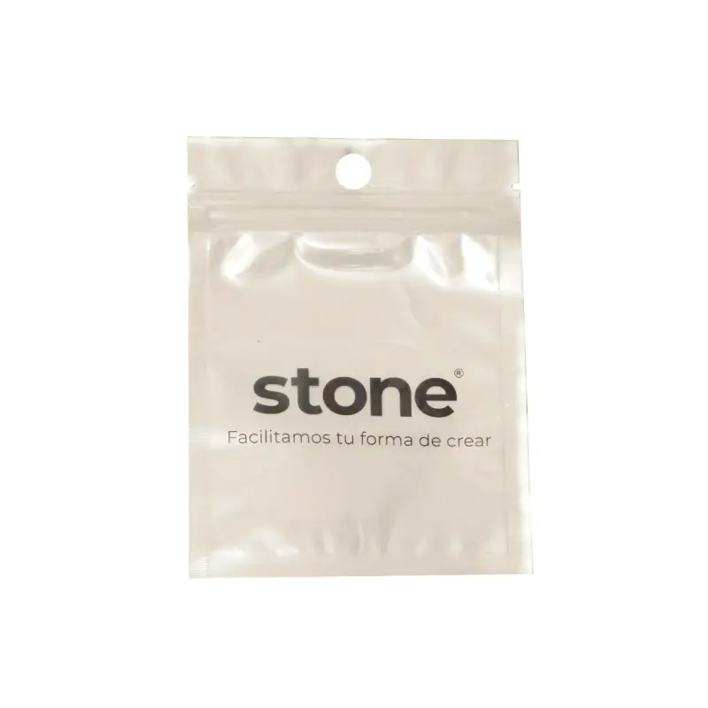 Bolsa ziplock 8x11mm stone x und