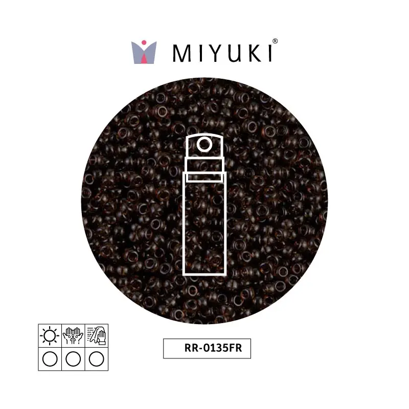 Mostacilla Miyuki rocalla 11/0 RR0135FR matte transparent root beer AB x 10 g