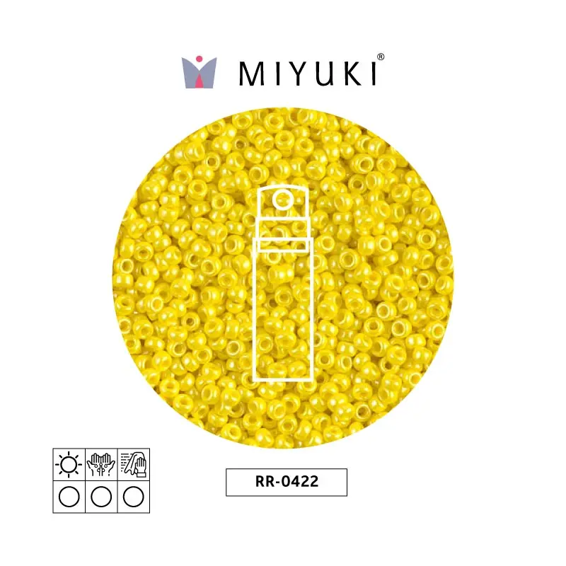 Mostacilla Miyuki rocalla 11/0 RR0422 opaque yellow luster x 10g