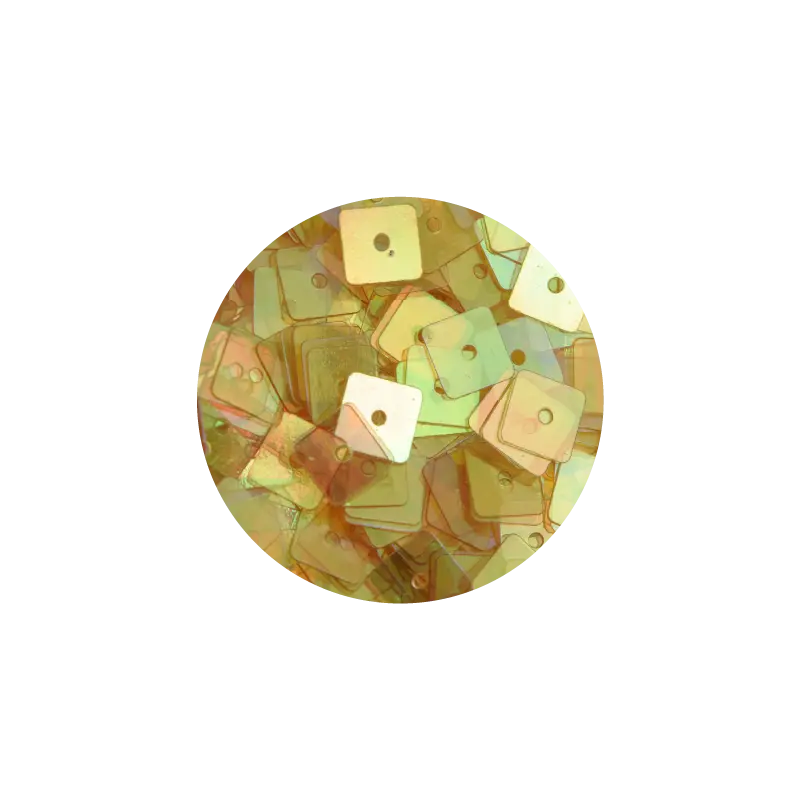 Lentejuela cuadrada 6x6 mm