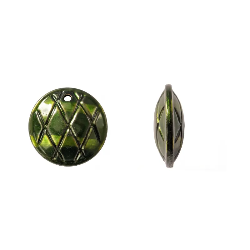 Herraje hindú K2204 redondo 25mm verde x 8 und