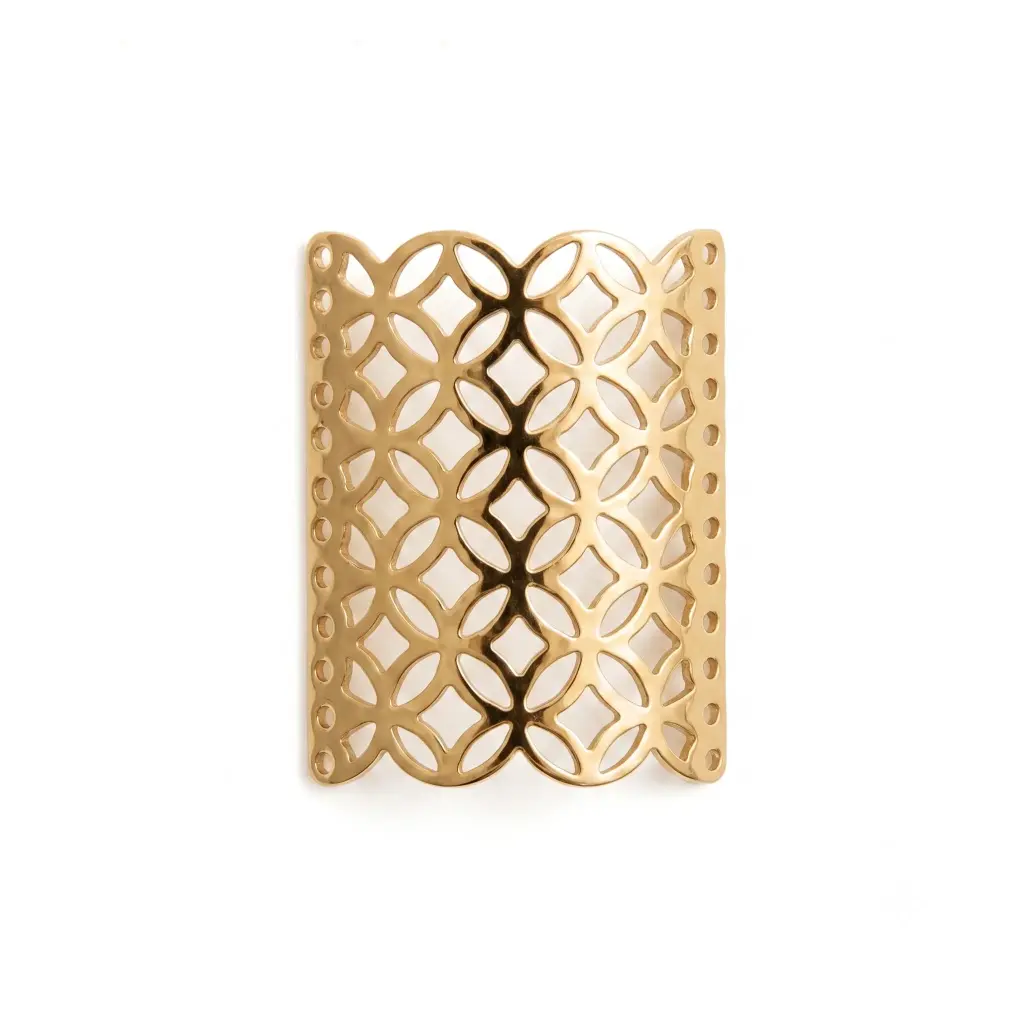 Placa Mishky circle 3x4cm dorada