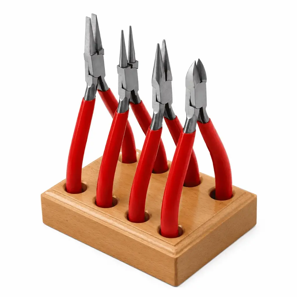Lap Joint Pliers 4 Pcs Set with Wooden Stant KIT-209
