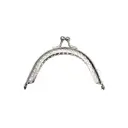 Marco de monedero para tejer niquel 8cm x und