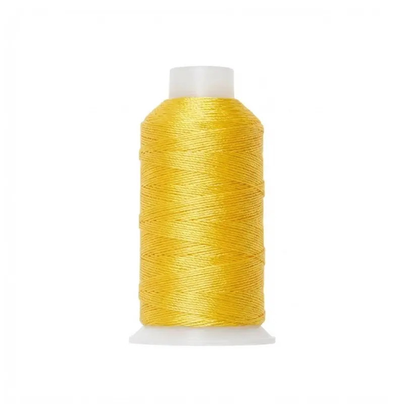 Hilo poliester metalizado 15 hilos SG-857 amarillo x rollo 150m