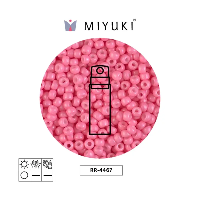 Mostacilla Miyuki rocalla 8/0 RR4467 opaque carnation  duracoat x 10g