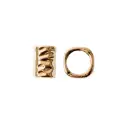 Separador plastimetal 16x13mm DI: 8.7mm dorado x 12 und