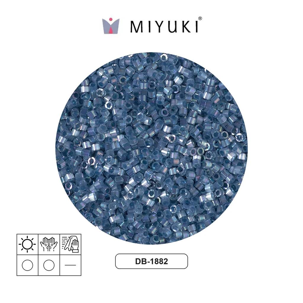 Miyuki delica 11/0 DB1882 color lined bayberry AB x 50g
