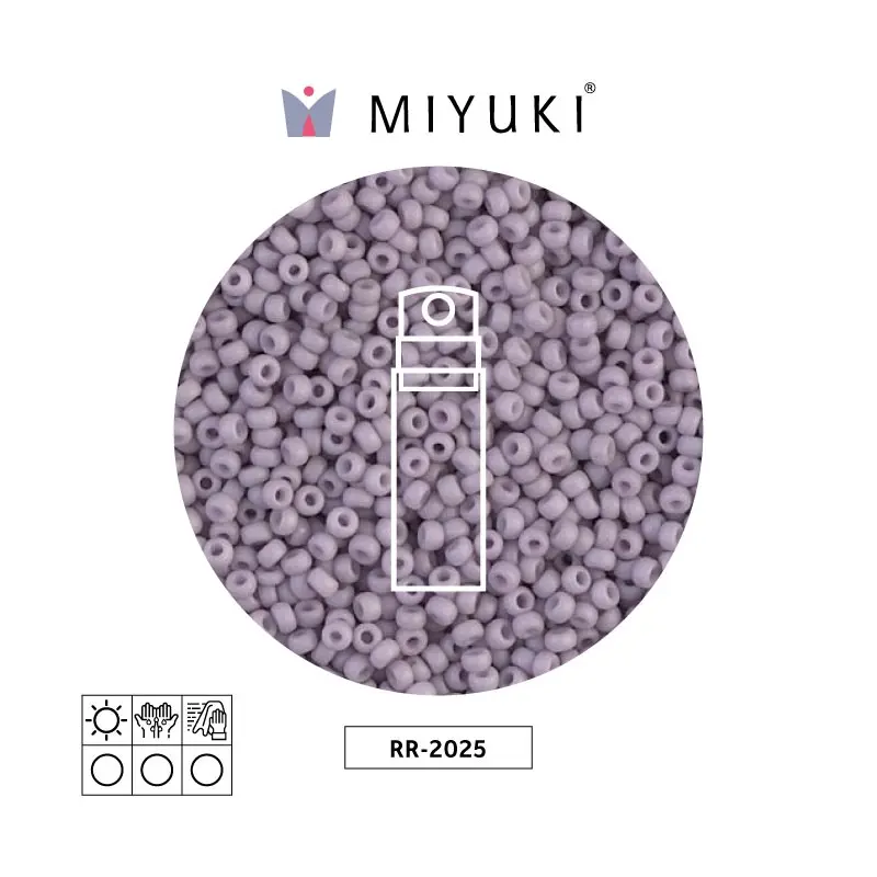 Mostacilla Miyuki rocalla 11/0 RR2025-1 matte opaque light mauve x 10g