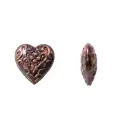 Herraje hindú K2214 corazón 27X25mm morado x 2 und