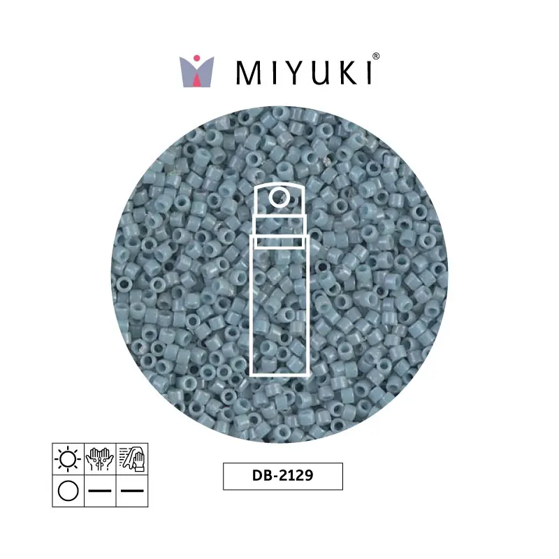 Miyuki delica 11/0 DB2129 apque moody blue duracoat x 10g