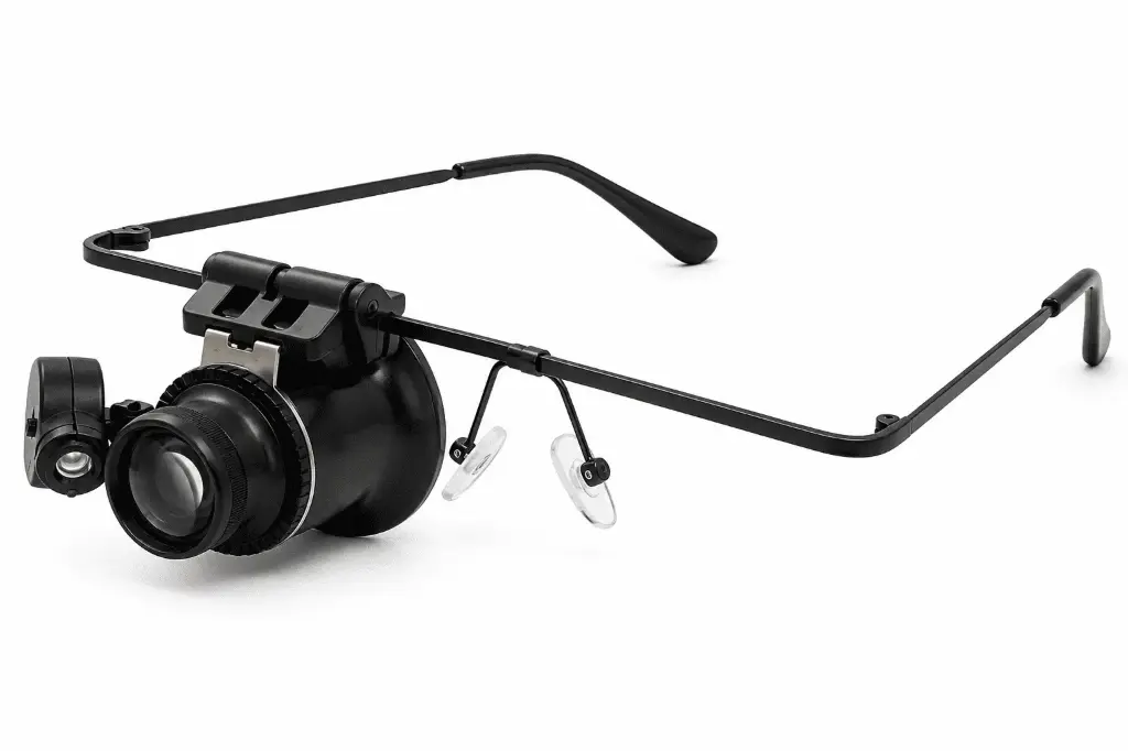 Glasses Type Magnifier. With Led Light & for Watch Repairs. Magnification Power 20X MGF-113
