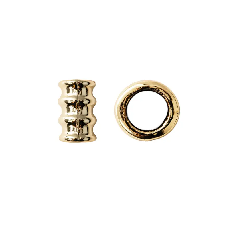 Separador plastimetal S-1881 15x8.5mm DI:5.8mm dorado  x 12 und