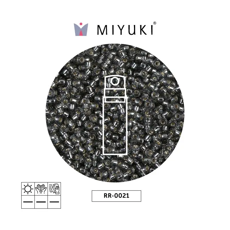 Mostacilla Miyuki rocalla 11/0 RR0021 silver lined gray x 10g