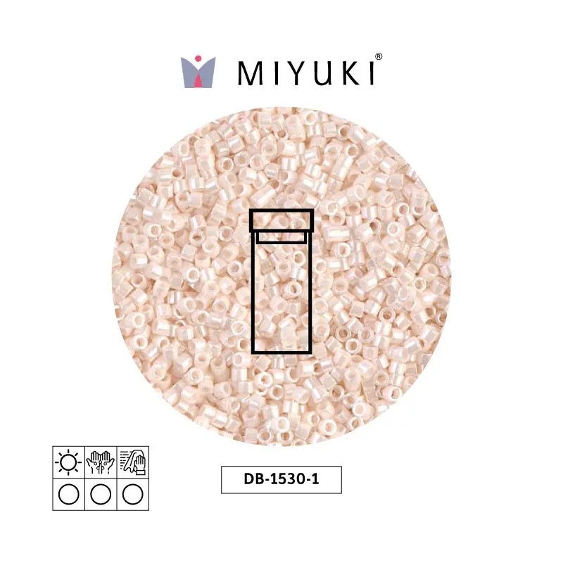 Miyuki delica 11/0 DB1530-1 opaque bisque white ceylon x 3g