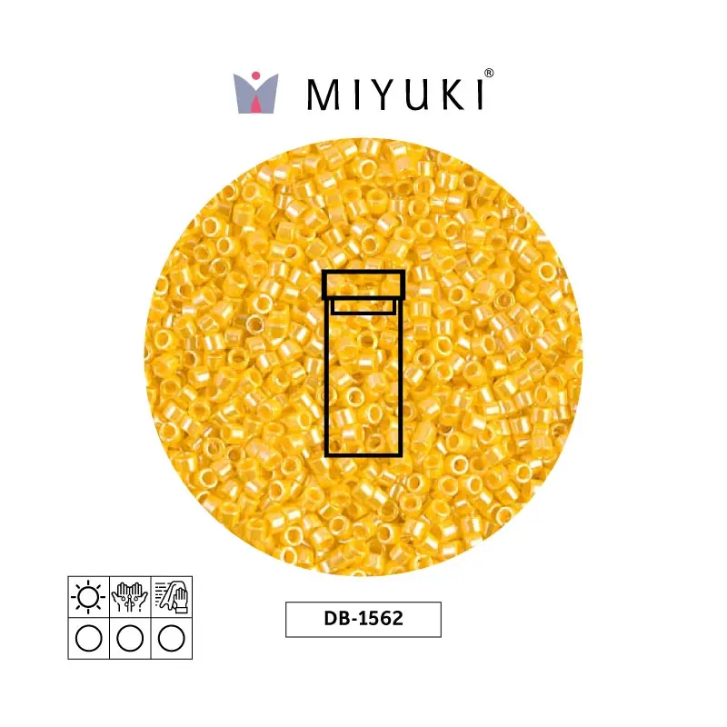 Miyuki delica 11/0 DB1562 opaque canary luster x 3g