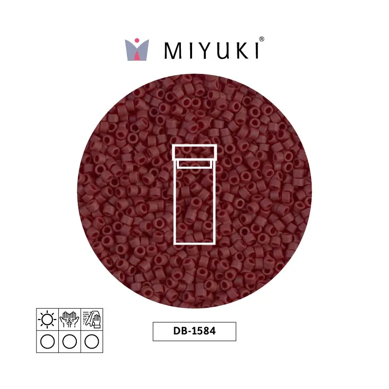 Miyuki delica 11/0 DB1584 matte opaque currant x 3g