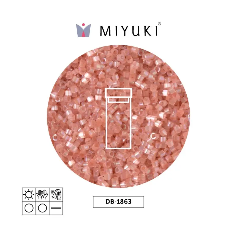 Miyuki delica 11/0 DB1863 silk cinnamon AB x 3g