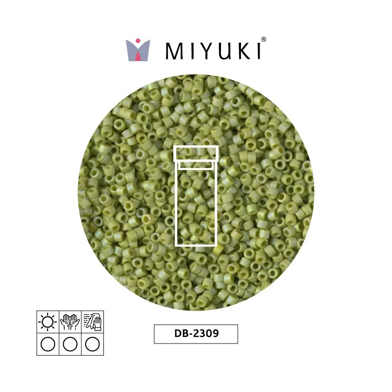 Miyuki delica 11/0 DB2309 op glaz seaweed AB x 3g
