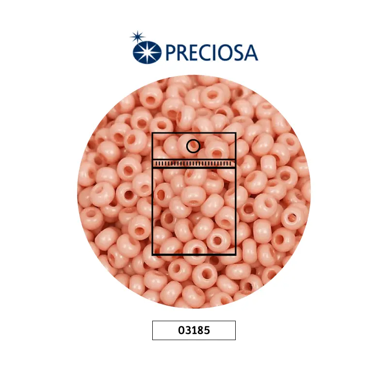 Mostacilla checa preciosa 8/0 3mm  03185 Palo de Rosa  x 50g