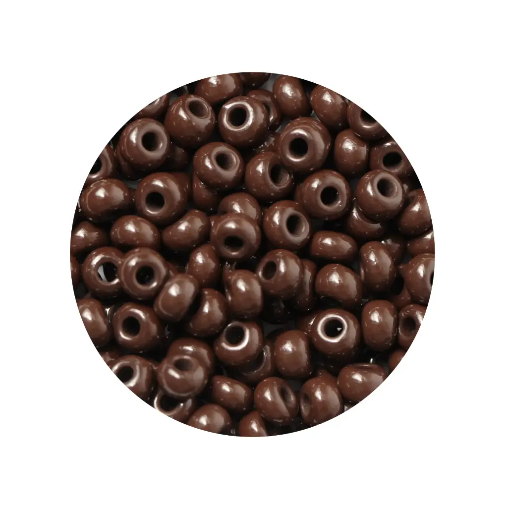 Mostacilla checa preciosa 8/0 3mm 13780 OP cafe x 500g