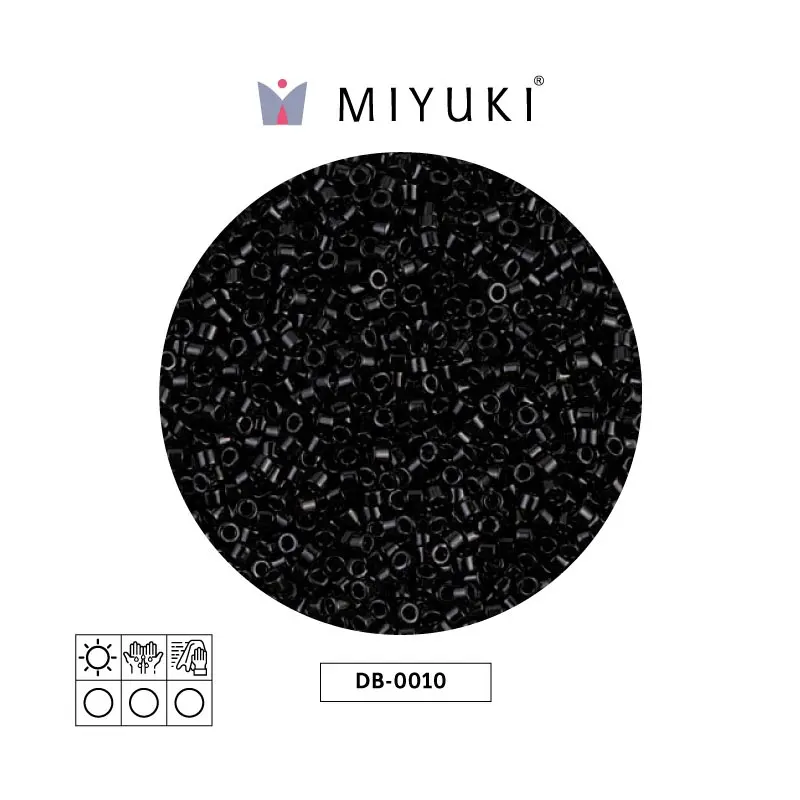 Miyuki delica 11/0 DB0010 negro x 500g